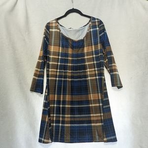 Plaid tunic. L.
